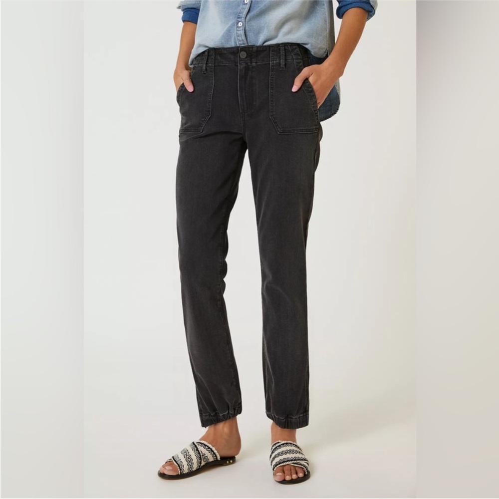 PAIGE Mayslie Mid-Rise Jogger Jeans 28 faded mist - Picture 9 of 11